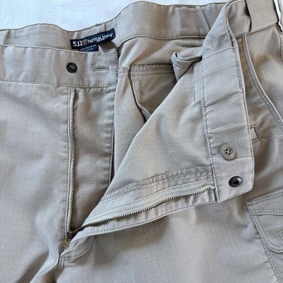 5.11 Tactical Stryke Pants Men’s 42x30 Khaki Ripstop Cargo Utility Work Outdoor - Picture 11 of 16